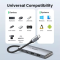 USB-хаб UGREEN CM480 USB-C to 2× USB 3.2+2×USB-C Adapter 10G (UGR-30758) (UGR-30758)