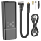 Автомобільний насос HOCO ZP7 Maddy portable smart air pump(5000mAh) Black (6942007614511)