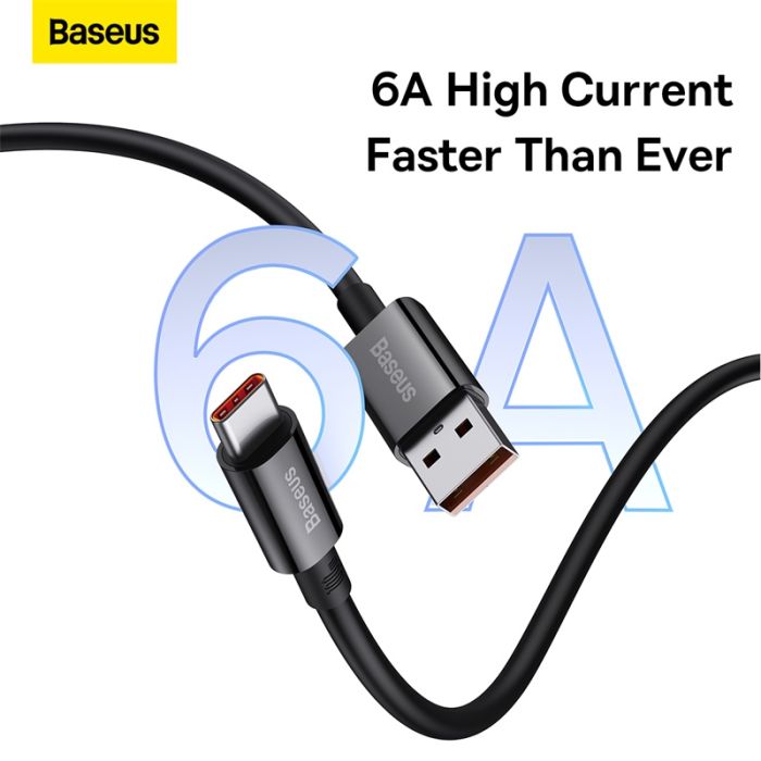 Кабель Baseus Superior Series Fast Charging Data Cable USB to Type-C 100W 1m Cluster Black (P10320102114-00)