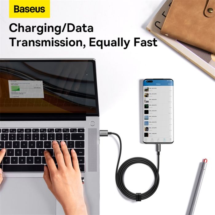 Кабель Baseus Superior Series Fast Charging Data Cable USB to Type-C 100W 1m Cluster Black (P10320102114-00)