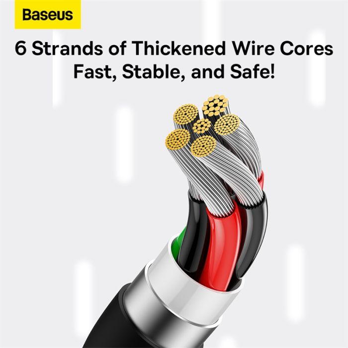 Кабель Baseus Superior Series Fast Charging Data Cable USB to Type-C 100W 1m Cluster Black (P10320102114-00)