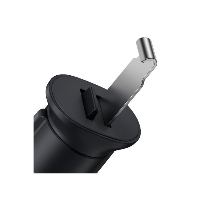 Автотримач для телефона Baseus Metal AgeⅡ Gravity Car Mount（Air Outlet Version）Dark Grey (SUJS000013)