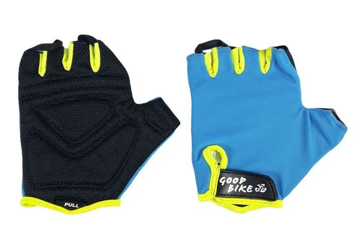 Велорукавиці короткий палець розмір L сині "MESH" (94522Blue-IS)
