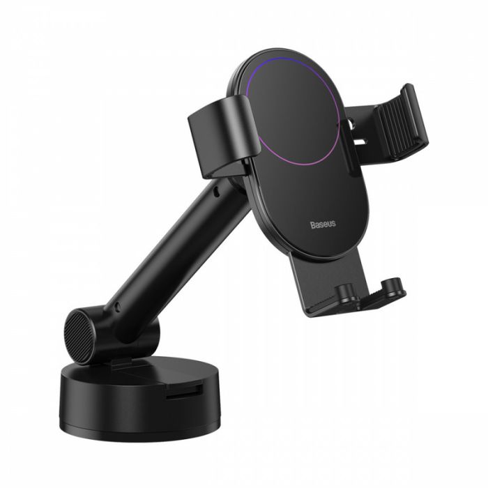 Автотримач для телефона Baseus Simplism gravity car mount holder with suction base Black (SUYL-JY01)
