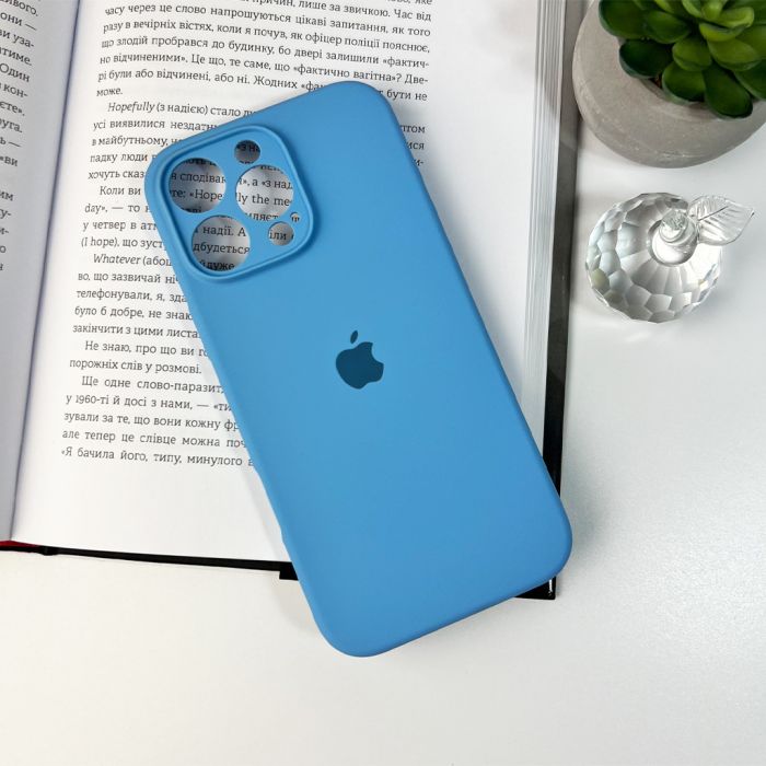 Чохол для смартфона Silicone Full Case AA Camera Protect for Apple iPhone 16 Pro Max 49,Cornflower (FullAAi16PM-49)