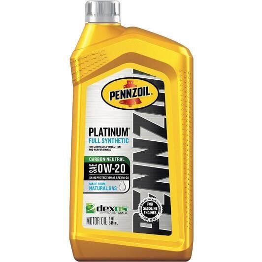 Pennzoil Platinum Fully Synthetic 0W-20