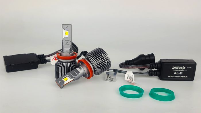 LED лампи автомобільні DriveX AL-11S H11 5.5K 50W CAN
