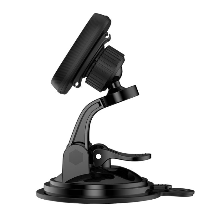 Автотримач для телефона HOCO CA28 Happy journey series suction cup magnetic car holder Black (6957531072966)