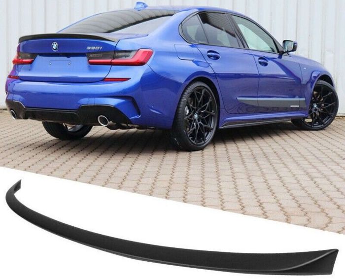 Спойлер Черный глянец M-Performance (V2) на BMW 3 Series G20/G21 2018-2022 года