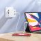Мережевий зарядний пристрій HOCO C115A Header PD65W  GaN three-port(2C1A) charger White (6931474798312)