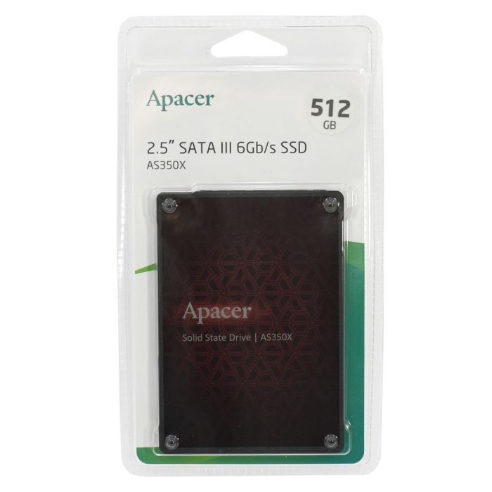Накопичувач SSD Apacer AS350X 512GB 2.5" 7mm SATAIII 3D NAND (AP512GAS350XR-1)