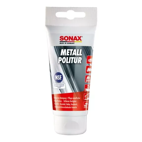 Очисник-поліроль для металу 75 мл SONAX Metal Polish (204000)