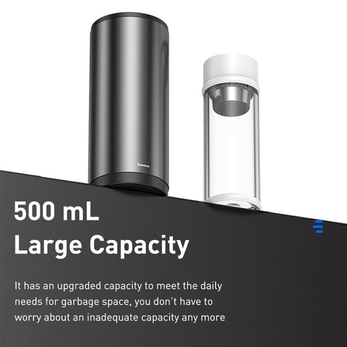 Автомобільний сміттєвий контейнер Baseus Gentleman Style Vehicle-mounted Trash Can（Bag1 roll/30）Dark gray (CRLJT-0G)