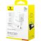 Мережевий зарядний пристрій Baseus Palm Fast Charger C+U 20W EU Moon White (P10111608213-00)