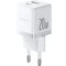 Мережевий зарядний пристрій Baseus Palm Fast Charger C+U 20W EU Moon White (P10111608213-00)