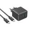 Мережевий зарядний пристрій з кабелем HOCO CS14A Ocean PD20W+QC3.0 charger set(Type-C to Type-C) Black (6942007603911)