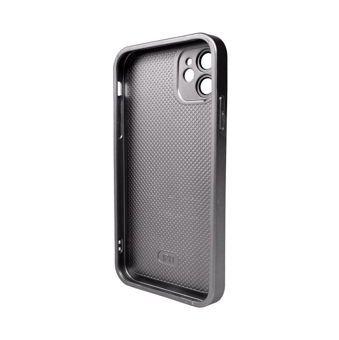 Чохол для смартфона AG Glass Matt Frame Color Logo for Apple iPhone 12 Titanium Grey (AGMattFrameiP12Grey)