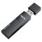 USB-хаб HOCO HB20 Mindful 2-in-1card reader(USB3.0) Black (6931474735218)