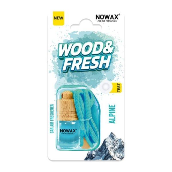 Ароматизатор для авто Nowax Wood and Fresh Alpine в блістере для воздушного освежителя (NX91986)