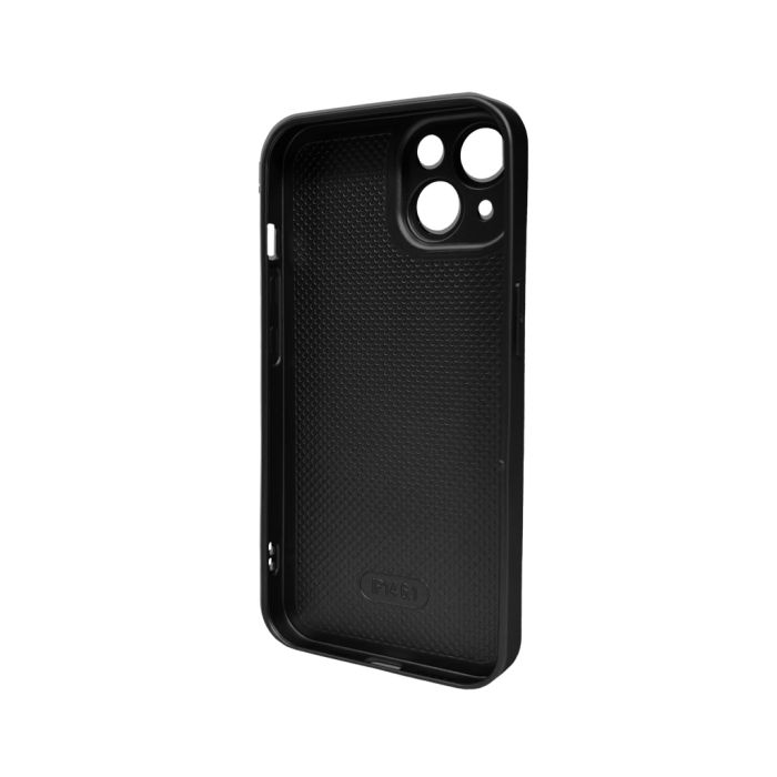 Чохол для смартфона AG Glass Matt Frame Color Logo for Apple iPhone 15 Graphite Black (AGMattFrameiP15Black)