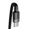 Кабель Baseus Cafule PD2.0 60W flash charging USB cableType-C-Type-C (20V 3A)2M Gray+Black (CATKLF-HG1)