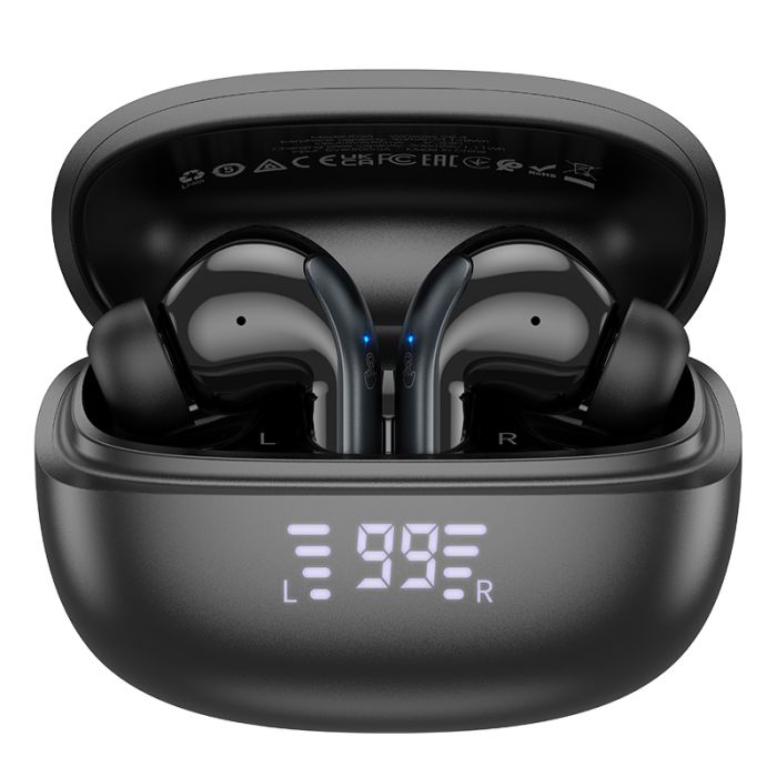 Бездротові навушники TWS HOCO EQ5, ANC+ENC, Black (6942007602419)