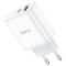 Мережевий зарядний пристрій HOCO C105A Stage dual port PD20W+QC3.0 charger White (6931474782946)