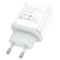 Мережевий зарядний пристрій HOCO C105A Stage dual port PD20W+QC3.0 charger White (6931474782946)