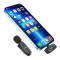 Бездротова мікрофонна система HOCO L15 Crystal lavalier (Lightning) Black (6931474789020)