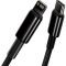 Кабель Baseus Tungsten Gold Fast Charging Data Cable Type-C to iP PD 20W 1m Black (CATLWJ-01)