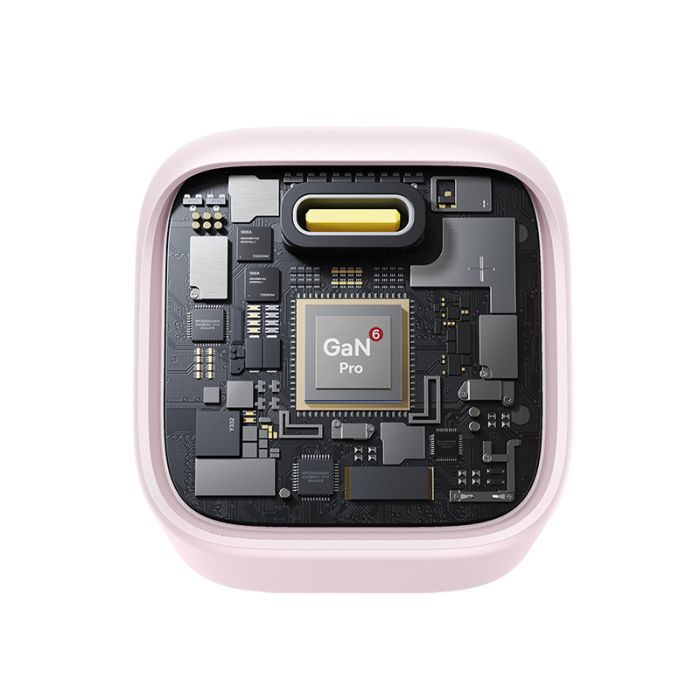 Мережевий зарядний пристрій Baseus PicoGo GaN Fast Charger 1C 45W EU Baby Pink (P10176800413-00)