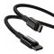 Кабель Baseus Tungsten Gold Fast Charging Data Cable Type-C to Type-C 100W 2m Black (CATWJ-A01)