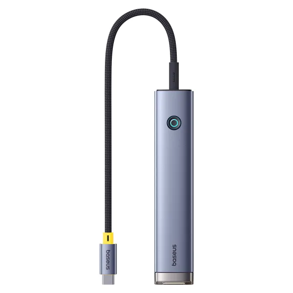 USB-хаб Baseus UltraJoy Series 7-Port HUB AIR Space Grey (Type-C to HDMI4K@60Hz*1+USB3.0*2+PD*1+SD/TF3.0*1+3.5mm*1) (B00052803811-02)