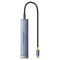 USB-хаб Baseus UltraJoy Series 7-Port HUB AIR Space Grey (Type-C to HDMI4K@60Hz*1+USB3.0*2+PD*1+SD/TF3.0*1+3.5mm*1) (B00052803811-02)