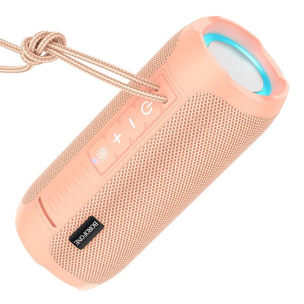 Портативна колонка BOROFONE BR21 Sports BT speaker Candy Pink (6974443383645)