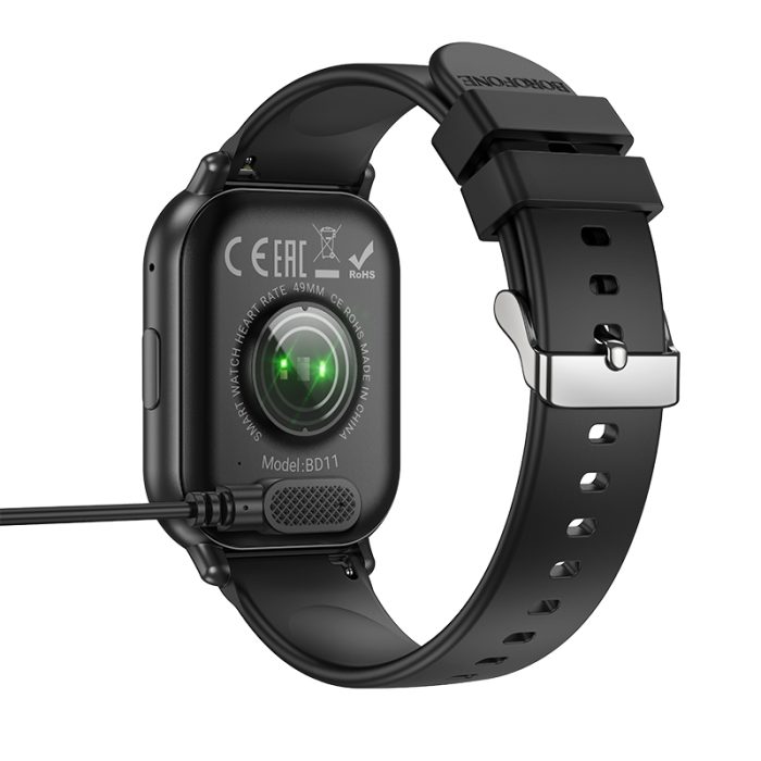 Смарт-годинник BOROFONE BD11 51mm. 220 mAh. IPX4 Smart sports watch (call version) Black (6941991119132)