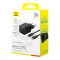 Мережевий зарядний пристрій Baseus Palm Fast Charger C+U 20W EU Cluster Black (with Baseus Mini White Cable USB-C to USB-C 60W (20V/3A) 1m Cluster Bla (P10111608113-01)
