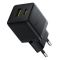 Мережевий зарядний пристрій Baseus Palm Fast Charger C+U 20W EU Cluster Black (with Baseus Mini White Cable USB-C to USB-C 60W (20V/3A) 1m Cluster Bla (P10111608113-01)