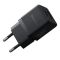 Мережевий зарядний пристрій Baseus Palm Fast Charger C+U 20W EU Cluster Black (with Baseus Mini White Cable USB-C to USB-C 60W (20V/3A) 1m Cluster Bla (P10111608113-01)