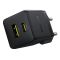 Мережевий зарядний пристрій Baseus Palm Fast Charger C+U 20W EU Cluster Black (with Baseus Mini White Cable USB-C to USB-C 60W (20V/3A) 1m Cluster Bla (P10111608113-01)
