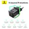 Мережевий зарядний пристрій Baseus Palm Fast Charger C+U 20W EU Cluster Black (with Baseus Mini White Cable USB-C to USB-C 60W (20V/3A) 1m Cluster Bla (P10111608113-01)
