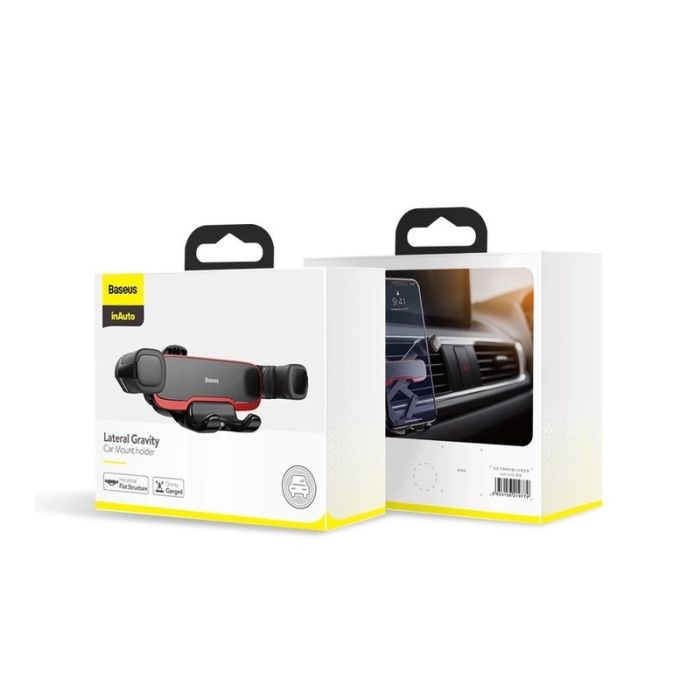 Автотримач для телефона Baseus Mr Hui Gravity Car Mount Black (SUYL-HU01)
