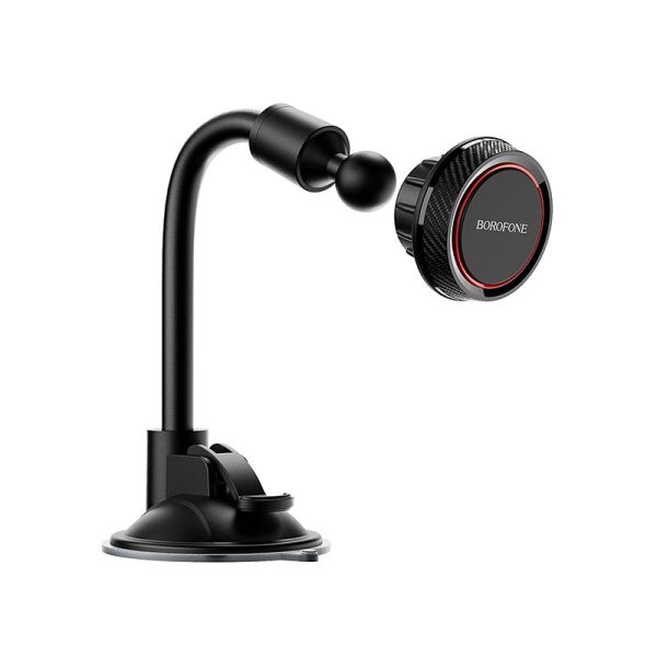 Автотримач для телефона BOROFONE BH18 Journey series in-car phone holder, carbon fiber pattern durable (6931474711021)