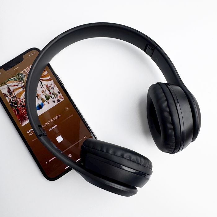 Бездротові накладні навушники BOROFONE BO4 Charming rhyme wireless headphones, Black (6931474709882)