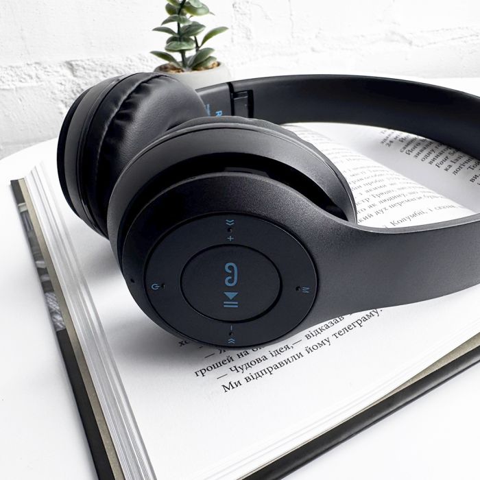 Бездротові накладні навушники BOROFONE BO4 Charming rhyme wireless headphones, Black (6931474709882)