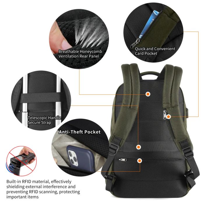 Рюкзак Tigernu T-B3906B 15.6" Army Green (T-B3906BArmyGreen)