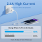 Кабель Vention USB 2.0 Type-A Male to Lightning Male 2.4A Cable 1M White PVC Type (LAMWF)