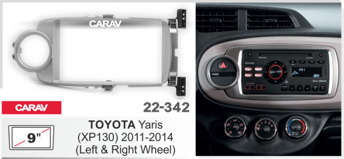 Переходная рамка CARAV 22-342 Toyota