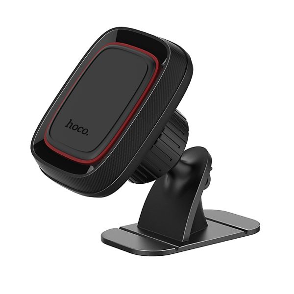 Автотримач для телефона HOCO CA24 Lotto series magnetic automotive center adsorbed holder Black (6957531065593)