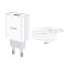 Мережевий зарядний пристрій з кабелем HOCO C81A Asombroso single port charger set(Micro) 10.5W White (6931474727954)